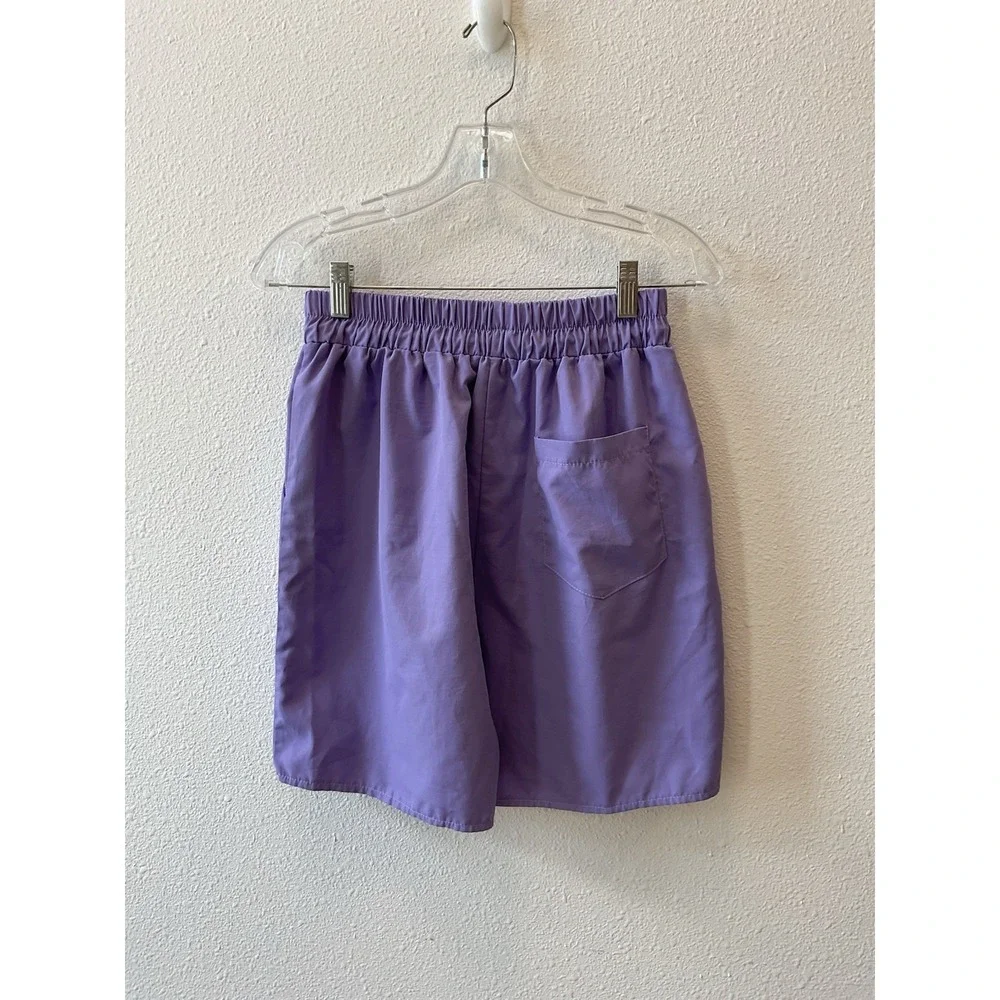 ROMWE Prep Guys Pink, White & Blue Drawstring Shorts (S)
